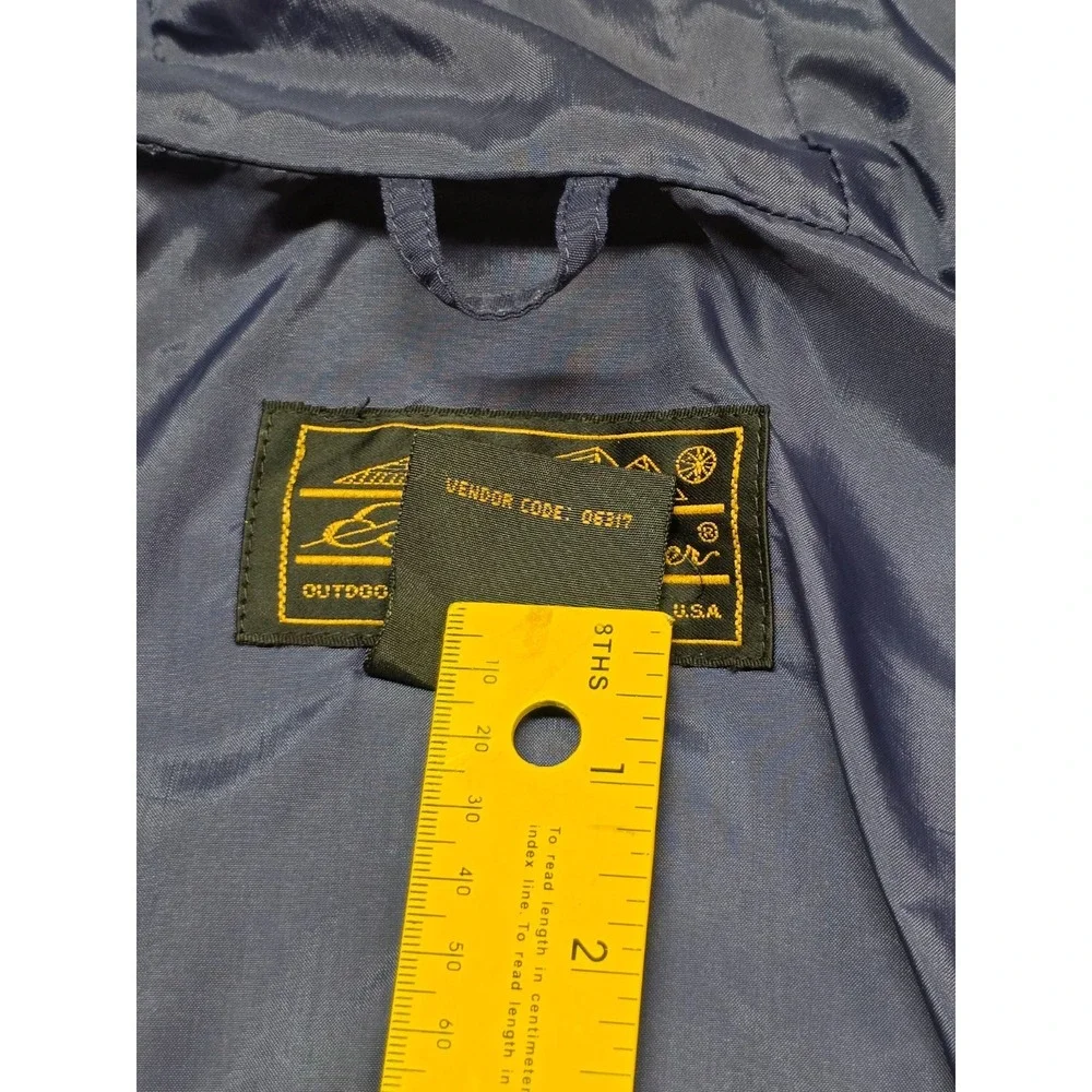 Eddie Bauer Jacket Mens Small Yellow GORE-TEX Hooded Parka‎ Waterproof Rain Coat